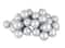 60ct Matte Silver Splendor Shatterproof Ball Ornaments